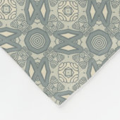 Bunter Retro Musterhintergrund 5 Fleecedecke (Ecke)