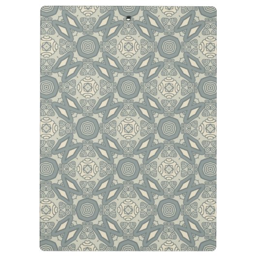 Bunter Retro Musterhintergrund 5 Klemmbrett (Rückseite)