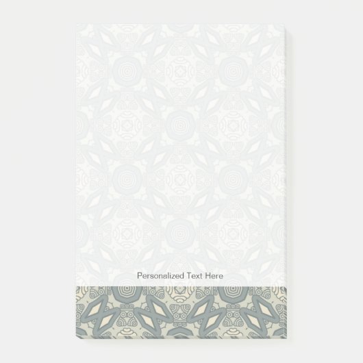 Bunter Retro Musterhintergrund 5 Post-it Klebezettel (Vorderseite)