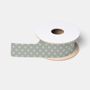 Bunter Retro Musterhintergrund 5 Satinband
