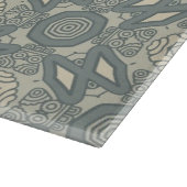 Bunter Retro Musterhintergrund 5 Schneidebrett (Ecke)