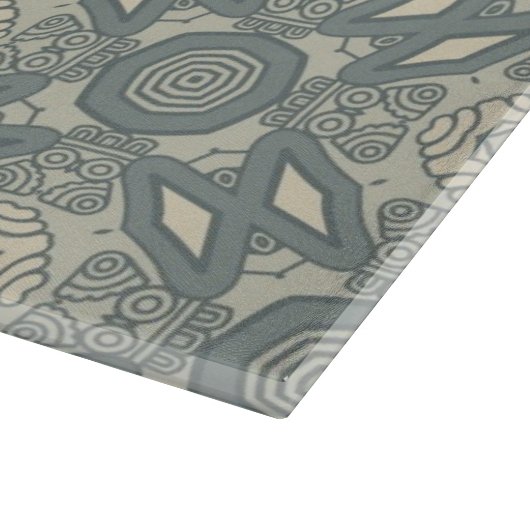 Bunter Retro Musterhintergrund 5 Schneidebrett (Ecke)