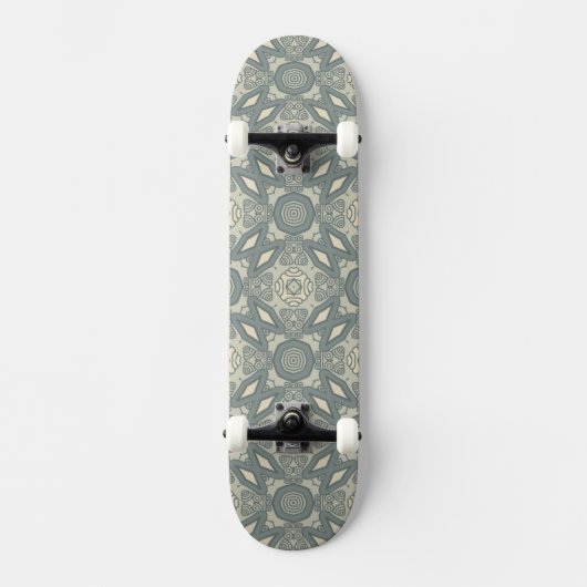 Bunter Retro Musterhintergrund 5 Skateboard (Vorderseite)