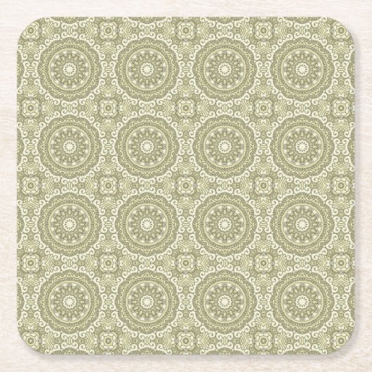 Bunter Retro Musterhintergrund 6 Rechteckiger Pappuntersetzer (Vorderseite)