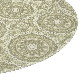 Bunter Retro Musterhintergrund 6 Schneidebrett (Ecke)