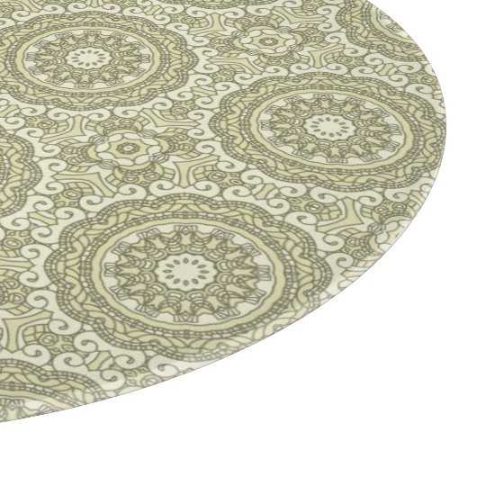 Bunter Retro Musterhintergrund 6 Schneidebrett (Ecke)