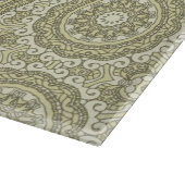 Bunter Retro Musterhintergrund 6 Schneidebrett (Ecke)