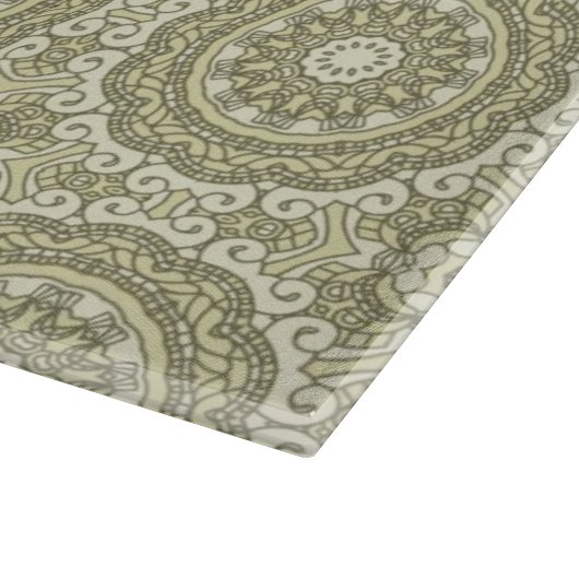 Bunter Retro Musterhintergrund 6 Schneidebrett (Ecke)