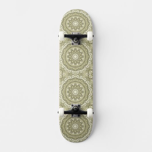 Bunter Retro Musterhintergrund 6 Skateboard (Vorderseite)