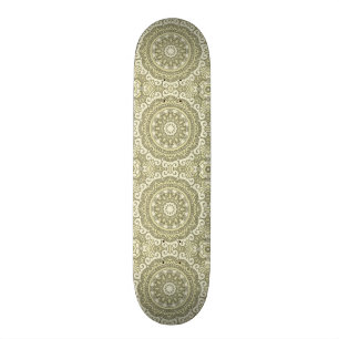 Bunter Retro Musterhintergrund 6 Skateboard