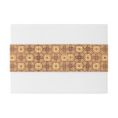 Bunter Retro Musterhintergrund Einladungsbanderole (Rückseitenbeispiel)