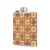 Bunter Retro Musterhintergrund Flachmann (Links)