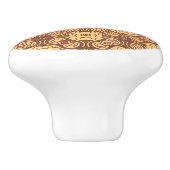 Bunter Retro Musterhintergrund Keramikknauf (Seitenansicht)