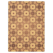 Bunter Retro Musterhintergrund Klemmbrett (Rückseite)