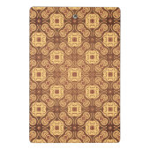 Bunter Retro Musterhintergrund Mini Klemmbrett (Rückseite)