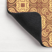 Bunter Retro Musterhintergrund Mousepad (Ecke)