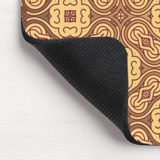 Bunter Retro Musterhintergrund Mousepad (Ecke)