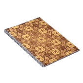 Bunter Retro Musterhintergrund Notizblock (Rechte Seite)