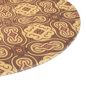 Bunter Retro Musterhintergrund Schneidebrett (Ecke)