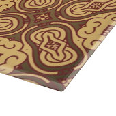 Bunter Retro Musterhintergrund Schneidebrett (Ecke)