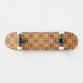 Bunter Retro Musterhintergrund Skateboard (Horizontal)
