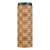 Bunter Retro Musterhintergrund Thermosbecher (Rückseite)