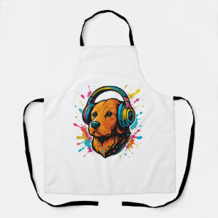 Bunter Rottweiler Pop Art – Vibranter Splash-Stil Schürze