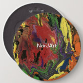 Bunter runder Knopfentwurf durch NorJ Kunst Button (Vorne & Hinten)