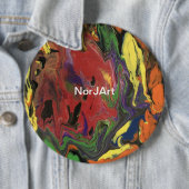Bunter runder Knopfentwurf durch NorJ Kunst Button (Beispiel)