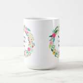 Bunter rustikaler Blumenkranz Kaffeetasse (Mittel)