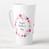 Bunter rustikaler Blumenkranz Milchtasse (Linke Ecke)