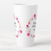 Bunter rustikaler Blumenkranz Milchtasse (Vorderseite)