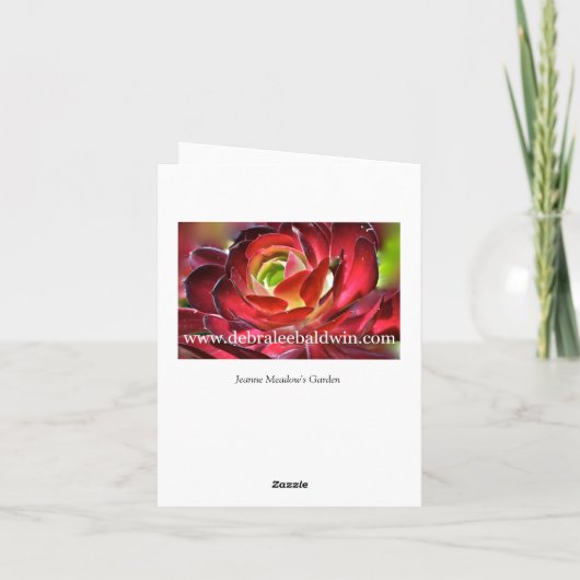 Bunter saftiger Garten Karte (Rückseite)