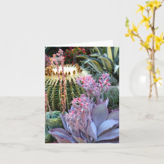 Bunter saftiger Garten Karte (Gelbe Blume)