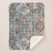 Bunter saftiger Pastellgarten Sherpadecke (Vorderseite)