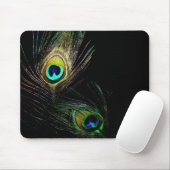 Bunter schicker Pfau versieht moderne Fotografie Mousepad (Mit Mouse)