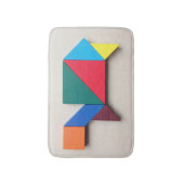 Bunter Schildkröte Tangram Badematte (Vorderseite Vertikal)