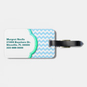 Bunter Schildkröten-Gewohnheits-Gepäckanhänger Gepäckanhänger (Rückseite horizontal)