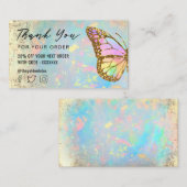 bunter Schmetterling danke Ihnen Visitenkarte (Vorne/Hinten)