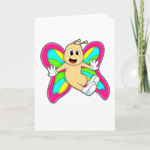 Bunter Schmetterling Karte