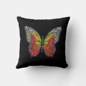 Bunter Schmetterling Kissen (Rückseite)