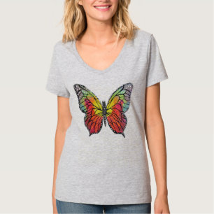 Bunter Schmetterling T-Shirt