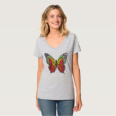 Bunter Schmetterling T-Shirt (Vorderseite Vollansicht)