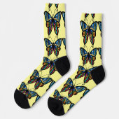 Bunter Schmetterling Thunder_Cove Socken (Linkes Detail)