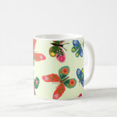 Bunter Schmetterlingsgarten-Becher Kaffeetasse (VorderseiteRechts)