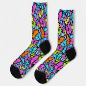 Bunter Schmetterlingsmuster Socken (Linkes Detail)