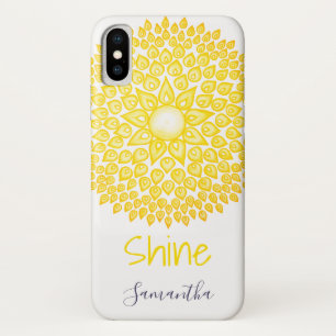 Bunter Shine-GelbSunMandala personalisiert Case-Mate iPhone Hülle