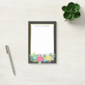 Bunter Sommer-Blumen-u. Imitat-Goldindividueller Post-it Klebezettel (Büro)