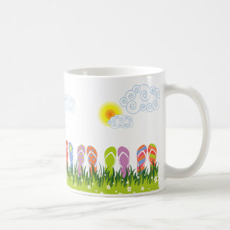 Bunter Sommer drehen Reinfall-Spaß im Sun-Garten Kaffeetasse
