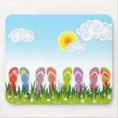 Bunter Sommer drehen Reinfall-Spaß im Sun-Garten Mousepad (Vorne)